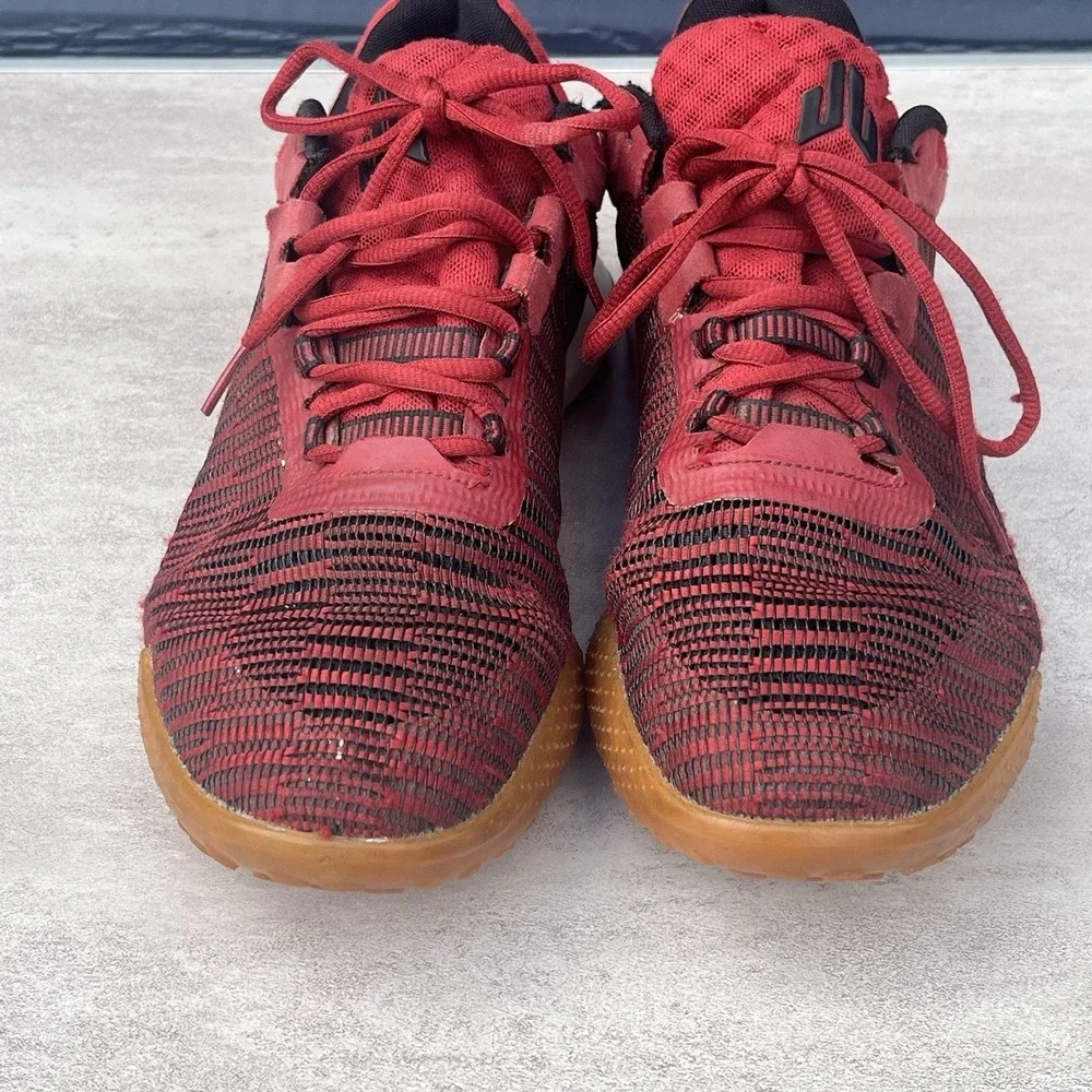 Reebok JJ‎ Watt 2 Low Mens 10 Red Black Low Top Lace Up Sneakers Trainers